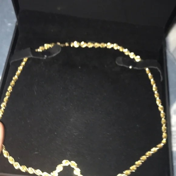 Golden rope chain 14k gold I bought for 1.700